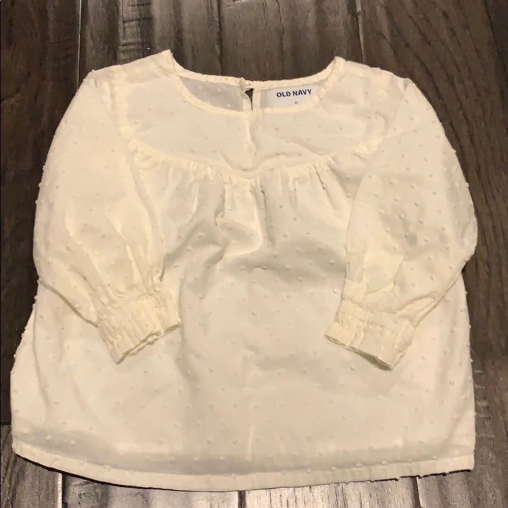 Old Navy Ivory Blouse - Excellent condition 3T